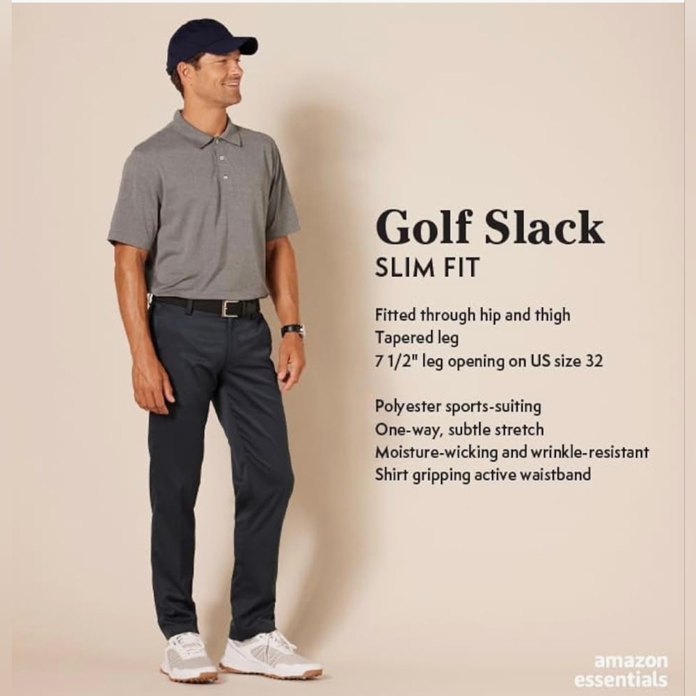 Amazon Essentials Golf Pants Navy (nwot)